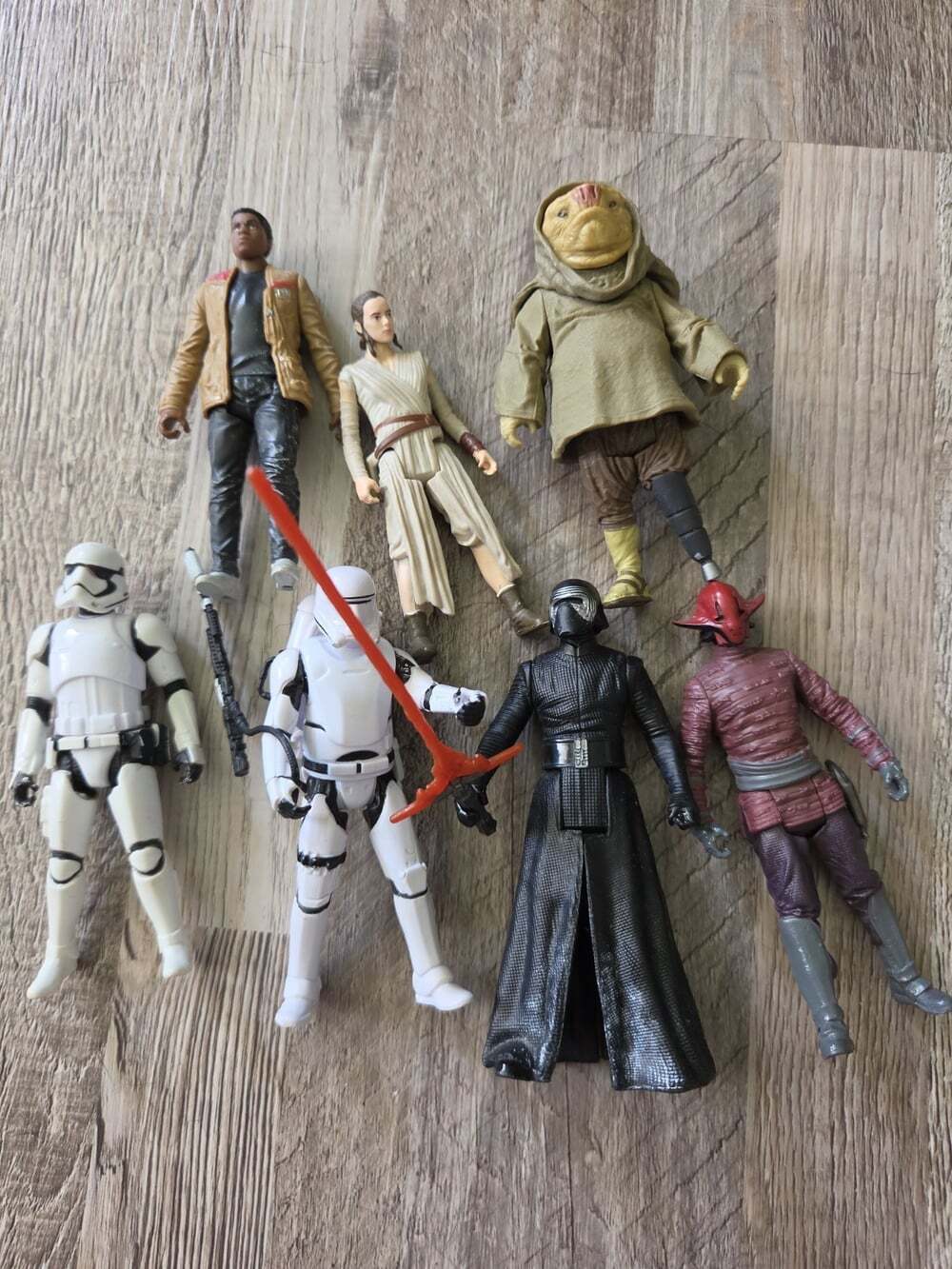 Star Wars Hasbro 3.75" Action Figure Lot of 7 Kylo Ren Rey Finn Stormtrooper